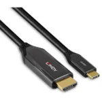 Lindy Cable HDMI male - USB-C male 3m Μαύρο 43369