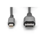 Digitus Cable DisplayPort male - mini DisplayPort male 2m Μαύρο (DB-340106-020-S)