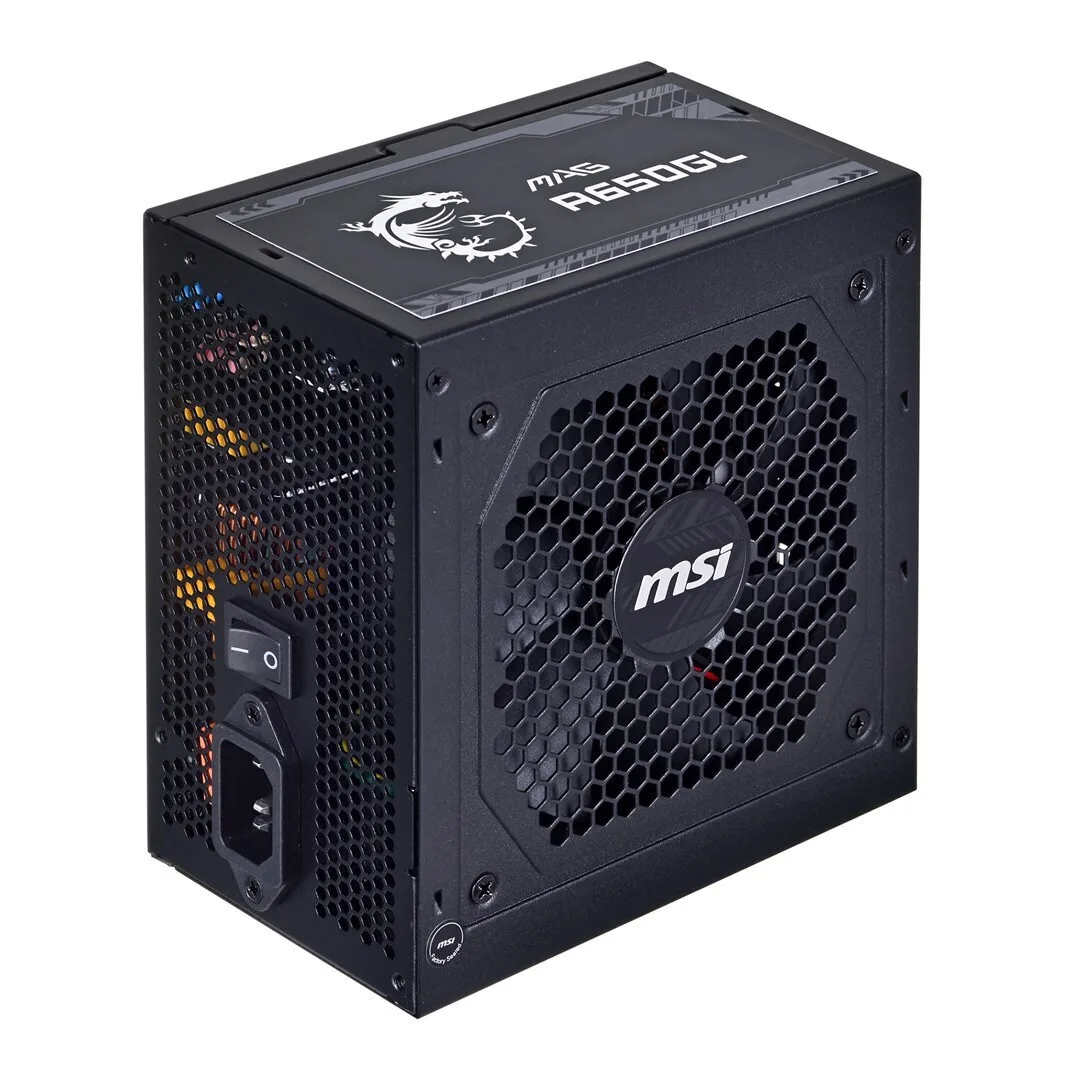 MSI MAG A650GL 650W Μαύρο Τροφοδοτικό Υπολογιστή Full Modular 80 Plus Gold - Image 1