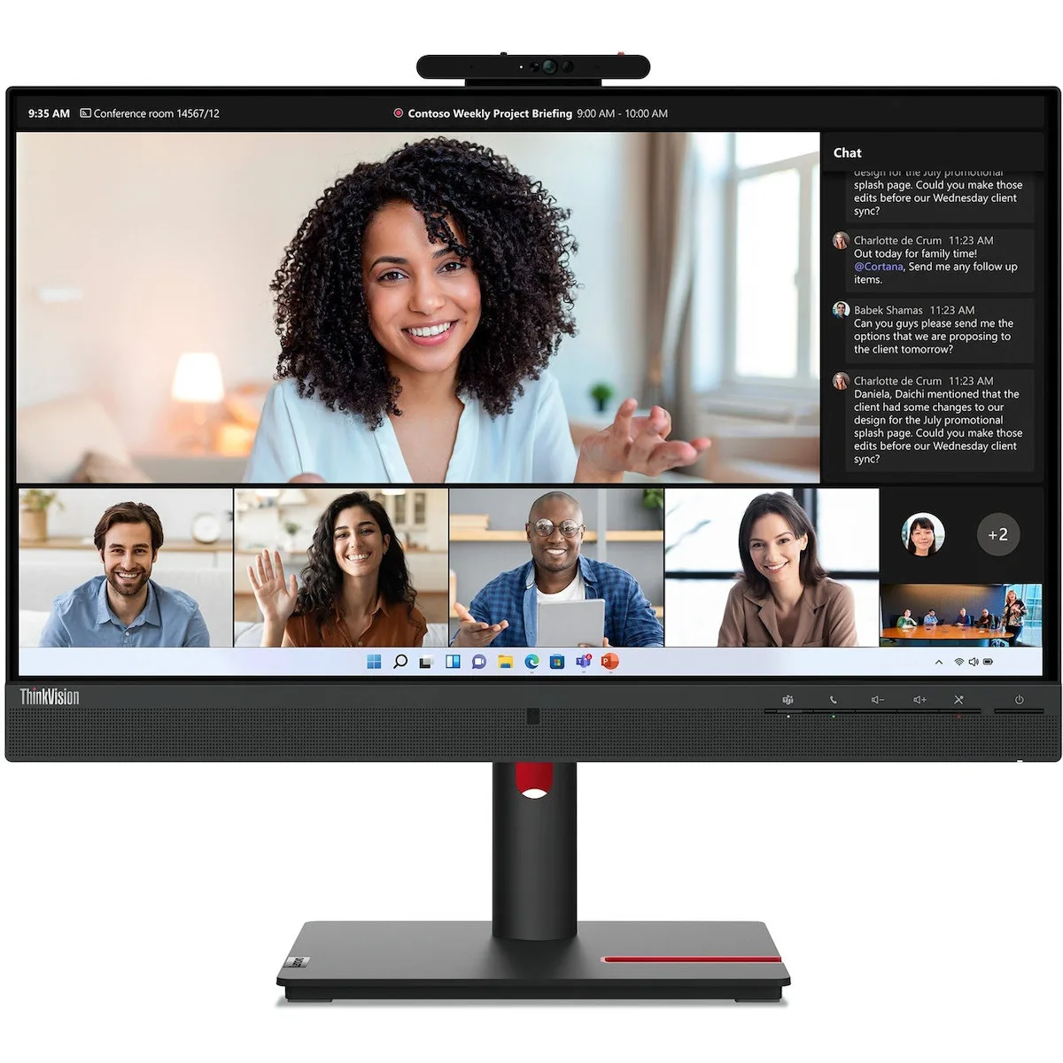 20230908193425_lenovo_thinkvision_t24mv_30_ips_monitor_23_8_fhd_1920by1080_me_chrono_apokrisis_6ms_gtg Lenovo ThinkVision T24mv-30 IPS Monitor 23.8" FHD 1920x1080 με Χρόνο Απόκρισης 6ms GTG - Image 1