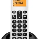 Alcatel E160 Ασύρματο Τηλέφωνο με Ελληνικό Μενού Λευκό