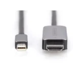 Digitus Cable mini DisplayPort male - HDMI male 1m Μαύρο (DB-340109-010-S)