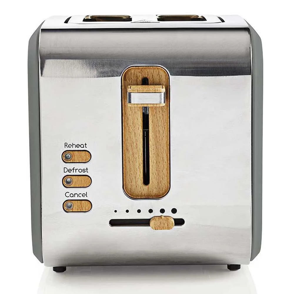 20230915105233_10f92f94 Nedis KABT510EGY Φρυγανιέρα 2 Θέσεων 900W Γκρι - Image 1