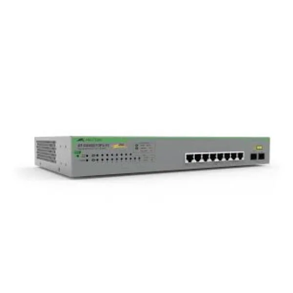 Allied Telesis AT-GS950/10PS v2 Unmanaged L2 PoE++ Switch με 8 Θύρες Gigabit (1Gbps) Ethernet και 2 SFP Θύρες - Image 1