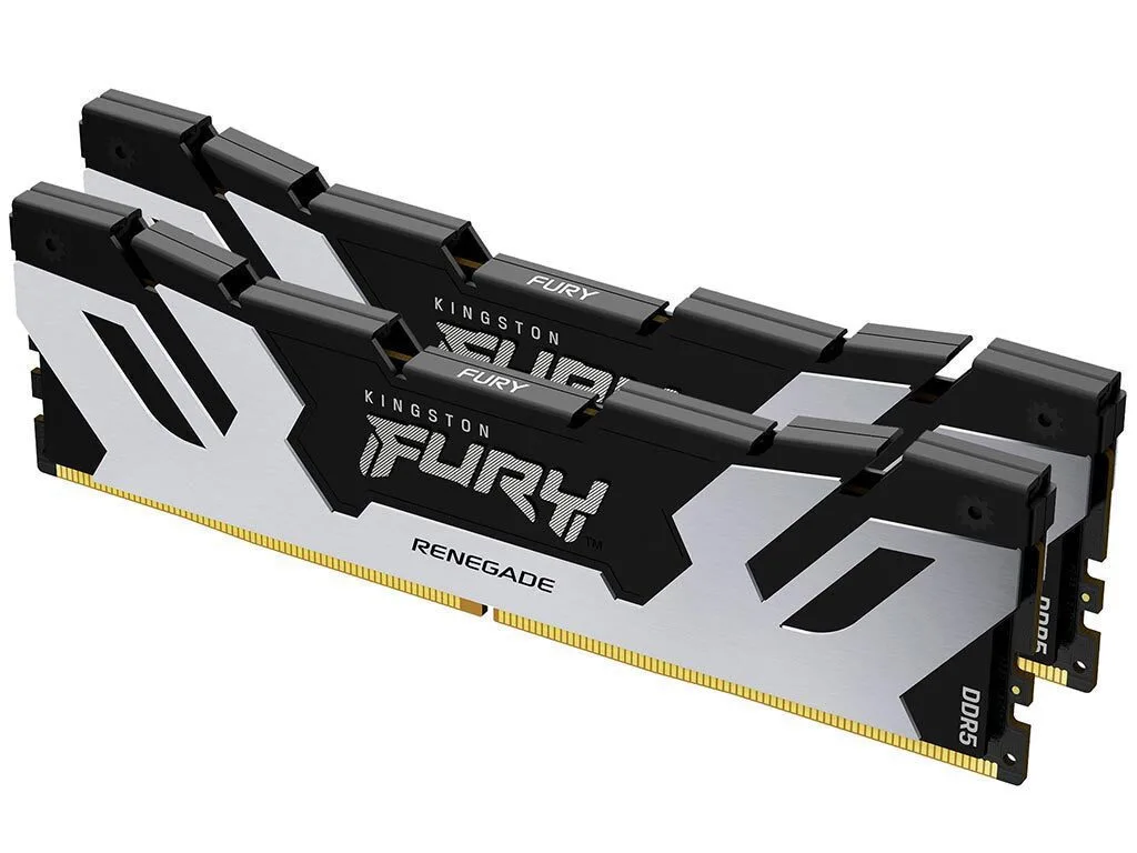 Kingston Fury Renegade Silver DDR5 96GB RAM με 2x48GB Modules και Ταχύτητα 6400 για Desktop KF564C32RSK2-96 - Image 1