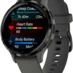 Garmin Venu 3S Stainless Steel 41mm Αδιάβροχο Smartwatch με Παλμογράφο (Slate Stainless Steel Bezel with Pebble Gray Case and Silicone Band)