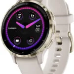 Garmin Venu 3S Stainless Steel 41mm Αδιάβροχο Smartwatch με Παλμογράφο (Soft Gold Stainless Steel Bezel with Ivory Case and Silicone Band)