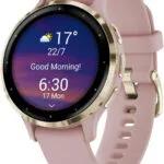 Garmin Venu 3S Stainless Steel 41mm Αδιάβροχο Smartwatch με Παλμογράφο (Soft Gold Stainless Steel Bezel with Dust Rose Case and Silicone Band)