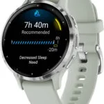 Garmin Venu 3S Stainless Steel 41mm Αδιάβροχο Smartwatch με Παλμογράφο (Silver Stainless Steel Bezel with Sage Gray Case and Silicone Band)
