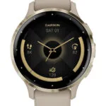 Garmin Venu 3S Stainless Steel 41mm Αδιάβροχο Smartwatch με Παλμογράφο (Soft Gold Stainless Steel Bezel with French Gray Case and Silicone Band)