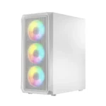 Logic Portos ARGB Gaming Midi Tower Κουτί Υπολογιστή με Πλαϊνό Παράθυρο Λευκό