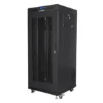 Lanberg Επιδαπέδια Καμπίνα Rack 27U 60x60cm Μαύρο FF01-6627-23BL