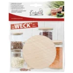 Weck Βάζο Γενικής Χρήσης με Καπάκι Ξύλινο 8x8x8cm 121454