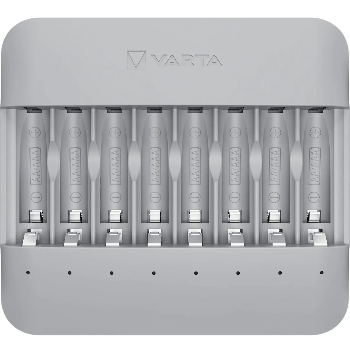 Varta Eco Charger Multi Recycled USB 8 Μπαταριών Ni-MH Μεγέθους AA/AAA σε Γκρι χρώμα - Image 1