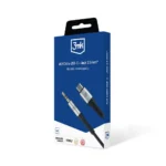 3MK USB 2.0 Cable USB-C male - 3.5mm Μαύρο 1m