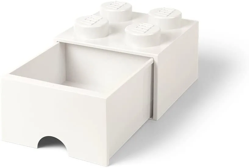 LEGO Παιδικό Κουτί Αποθήκευσης από Πλαστικό 4 Knobs Λευκό 22x22x17cm 40051735 - Image 1