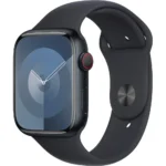 Apple Watch Series 9 Cellular Aluminium 45mm Αδιάβροχο με eSIM και Παλμογράφο (Midnight με Midnight Sport Band - M/L)