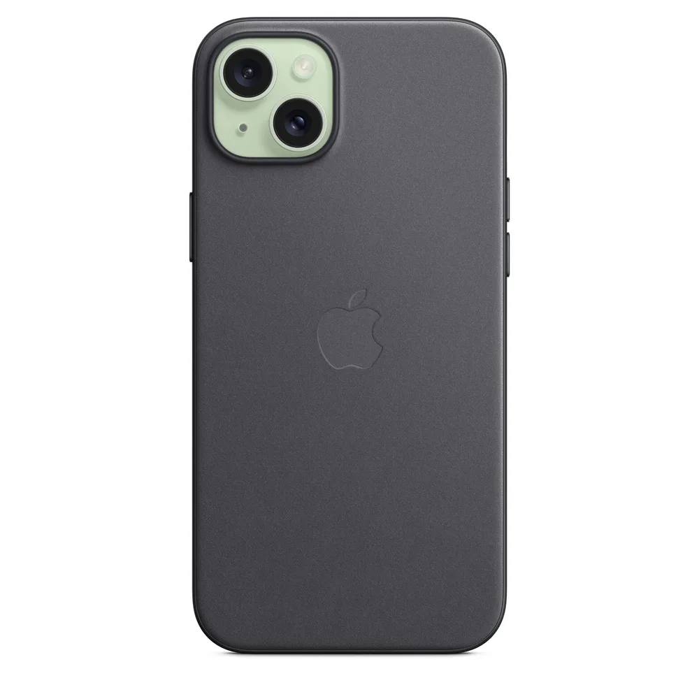 Apple Finewoven Back Cover Υφασμάτινο Μαύρο (iPhone 15 Plus) MT423ZM/A - Image 1