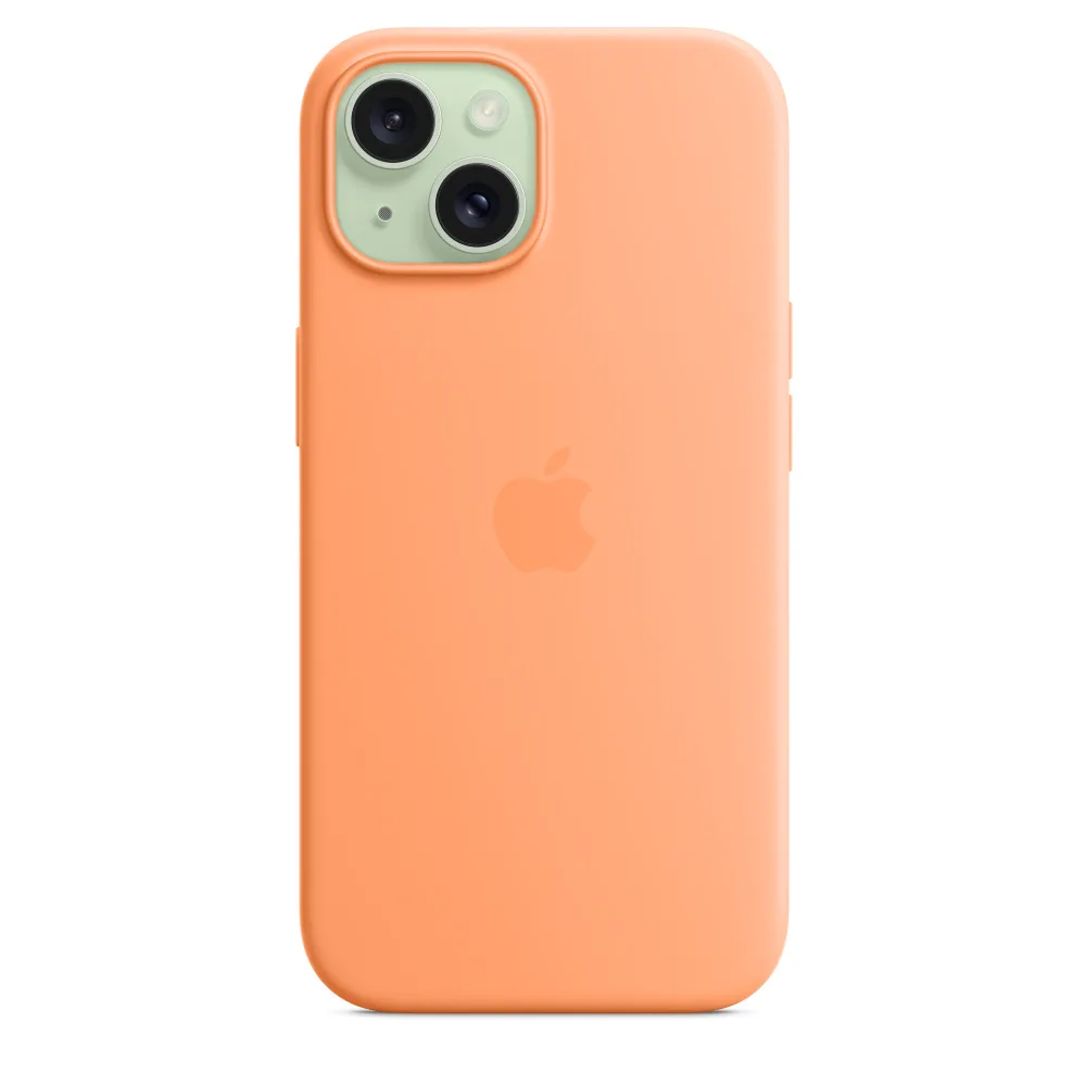 Apple Silicone Case with MagSafe Back Cover Σιλικόνης Πορτοκαλί (iPhone 15) MT0W3ZM/A - Image 1