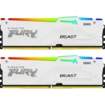 Kingston Fury Beast RGB DDR5 64GB RAM με 2x32GB Modules και Ταχύτητα 6000 για Desktop KF560C36BWEAK2-64