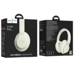 Hoco W45 Enjoy Ασύρματα / Ενσύρματα Over Ear Ακουστικά με 2 ώρες Λειτουργίας Λευκά