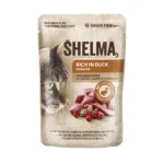 Shelma Υγρή Τροφή για Γάτες σε Φακελάκι με Πάπια χωρίς Σιτηρά 85gr