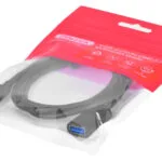 Unitek USB 2.0 Cable USB-C male - USB-A female 60W Μαύρο 1m C476BK-1M