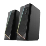Trust GXT 609 Zoxa RGB Ηχεία Υπολογιστή 2.0 με RGB Φωτισμό και Ισχύ 12W σε Μαύρο Χρώμα