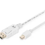 Digitus Cable DisplayPort male - mini DisplayPort male 2m (AK-340102-020-W)