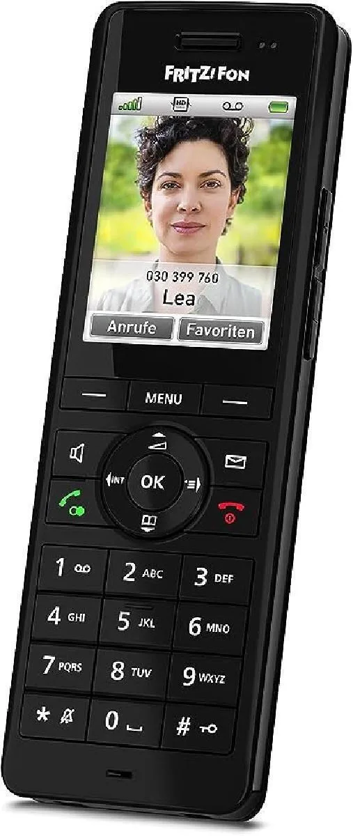 20231004170712_avm_fritz_fon_dect_ch6_asyrmato_tilefono_ip_mayro AVM FRITZ!Fon DΕCΤ Χ6 Ασύρματο Τηλέφωνο IP Μαύρο - Image 1