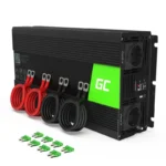 Green Cell Pure Sine Inverter Αυτοκινήτου Καθαρού Ημιτόνου 3000W για Μετατροπή 24V DC σε 230V AC με 1xUSB