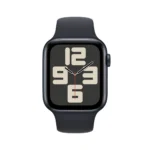 Apple Watch SE 2023 Cellular Aluminium 44mm Αδιάβροχο με eSIM και Παλμογράφο (Midnight με Midnight Sport Band - M/L)