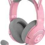 Razer Kraken Kitty V2 Over Ear Gaming Headset με σύνδεση USB Quartz
