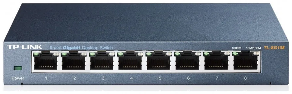 TP-LINK TL-SG108 v9 Unmanaged L2 Switch με 8 Θύρες Ethernet - Image 1