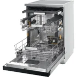 Whirlpool Ελεύθερο Πλυντήριο Πιάτων για 15 Σερβίτσια PowerClean Pro Π60xY85εκ. Inox W7F HS51 X
