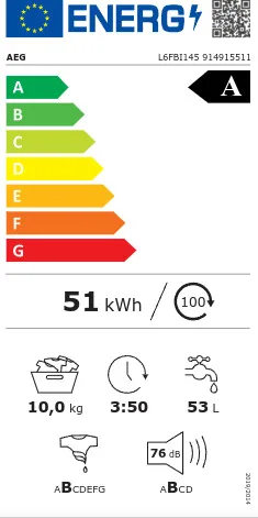 20231012110851_9c332c4a AEG Πλυντήριο Ρούχων 10kg 1400 Στροφών L6FBI145 - Image 1