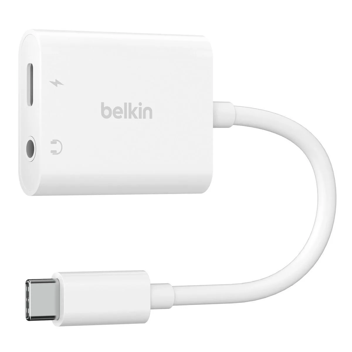 Belkin Μετατροπέας USB-C male σε 3.5mm / USB-C female Λευκό 1τμχ NPA004BTWH - Image 1