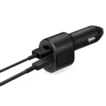 Samsung Φορτιστής Αυτοκινήτου 60W Γρήγορης Φόρτισης με Θύρες: 1xUSB 1xType-C μαζί με Καλώδιο Type-C Μαύρος EP-L5300XBEGWW