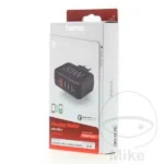 HAMA Φορτιστής Χωρίς Καλώδιο με 4 Θύρες USB-A 33W Quick Charge 3.0 / Power Delivery Μαύρος (00201629)