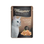 Miamor Feine Filets Jelly Υγρή Τροφή για Ενήλικες Γάτες σε Φακελάκι με Σολομό και Τόνο 100gr