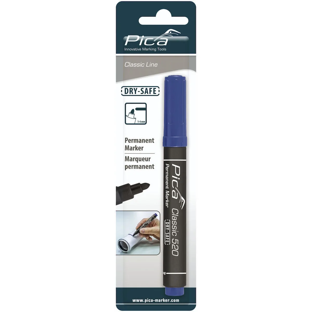 Pica Ανεξίτηλος Μαρκαδόρος Blue 520/41/SB - Image 1