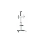 Manhattan Aluminum Height-Adjustable Multimedia Βάση Τηλεόρασης Δαπέδου έως 70" και 50kg