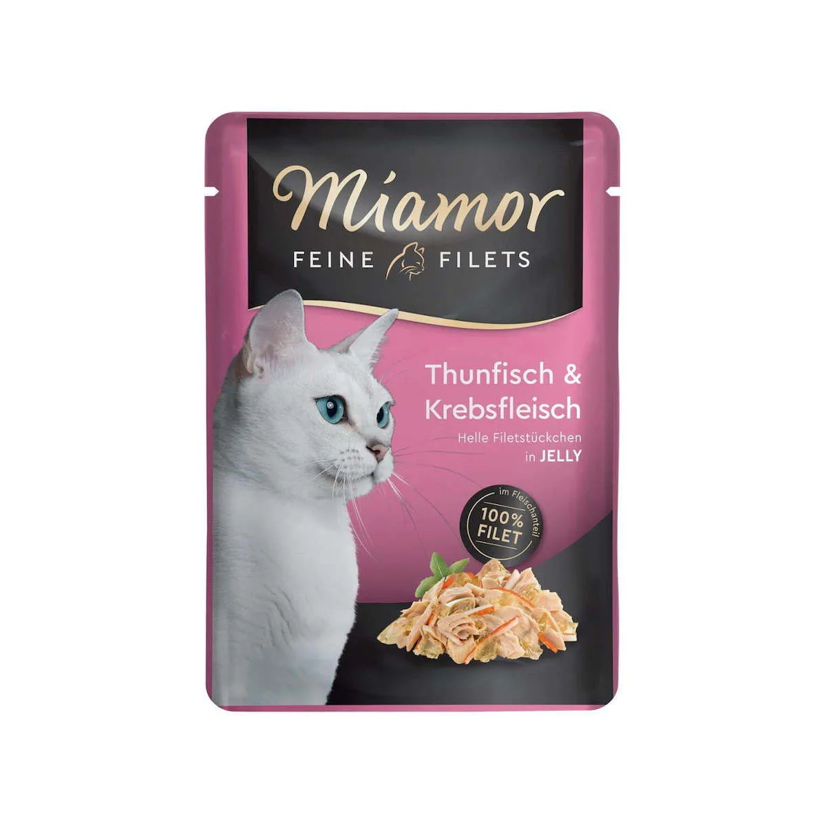 20231019162309_b8246fff Miamor Feine Filets Jelly Υγρή Τροφή για Ενήλικες Γάτες σε Φακελάκι με Καβούρι και Τόνο 100gr - Image 1