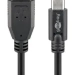 Goobay USB 3.0 Cable USB-C male - USB-A 15W Μαύρο 2m 71221