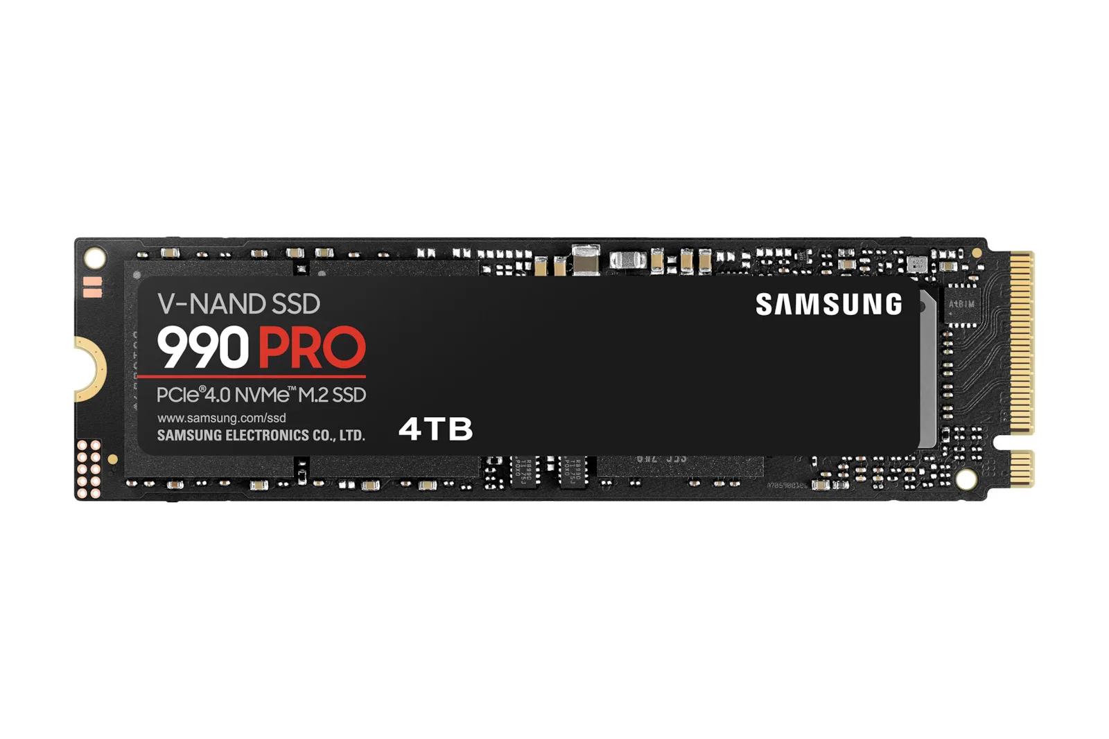 Samsung 990 Pro SSD 4TB τύπου M.2 με σύνδεση PCI Express 4.0 και Ψύκτρα (PS5 Compatible) MZ-V9P4T0BW - Image 1