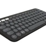 Logitech Pebble Keys 2 K380s Ασύρματο Bluetooth Πληκτρολόγιο International English Γκρι