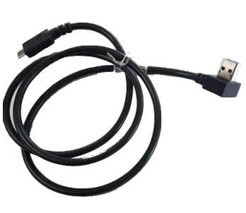 Zebra Angle (90°) USB 2.0 Cable USB-C male - USB-A Μαύρο 1.1m CBL-TC2Y-USBC90A-01 - Image 1