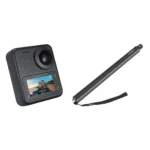 Kandao QooCam 3 Travel Kit 64GB Action Camera 5K Λήψης 360° Υποβρύχια με Οθόνη Αφής 1.9" και Wi-Fi Μαύρη