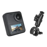 Kandao QooCam 3 Motorcycle Kit Action Camera 5K Λήψης 360° Υποβρύχια με Οθόνη Αφής 1.9" και Wi-Fi Μαύρη