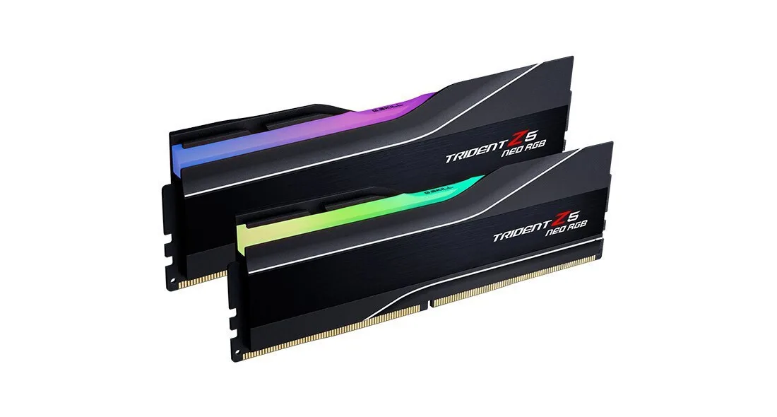 G.Skill Trident Z5 Neo RGB DDR5 32GB RAM με 2x16GB Modules και Ταχύτητα 6400 για Desktop F5-6400J3239G16GX2-TZ5NR - Image 1